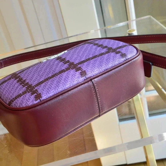 Coach CN758 Mini Jamie Camera Bag With Plaid Print - Picture 5 of 8